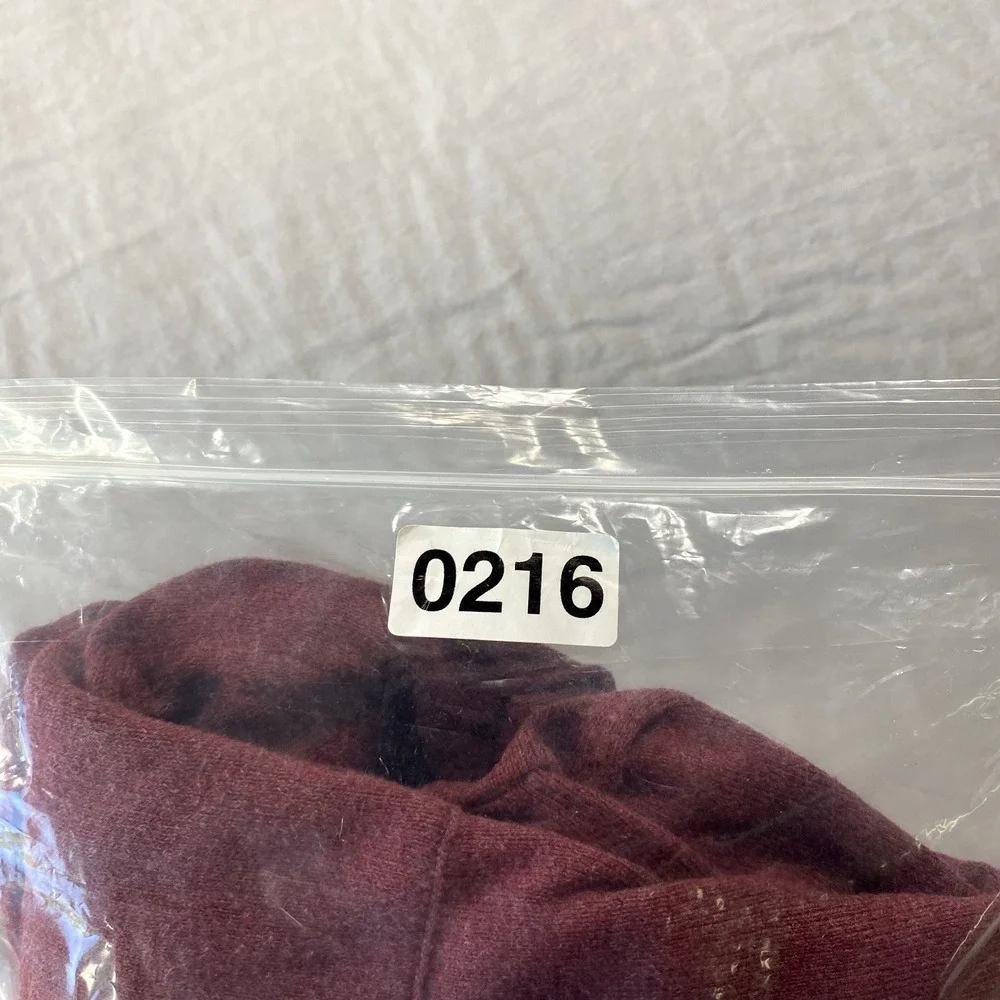 Banana‎ Republic Sweater Mens Medium Red 1/4 Zip Pullover Mock Neck Golf Casual